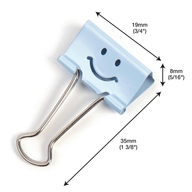 Rapesco Binder Clips, 3/4" Emoji Clips [Pack of 20] - Image 4